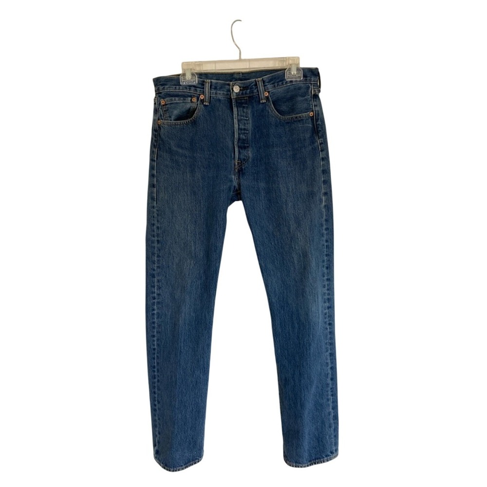 Vtg Levi's 501 Mens Button Fly Denim Jean XX Circle R Blank Red Tab S 32x32 Med